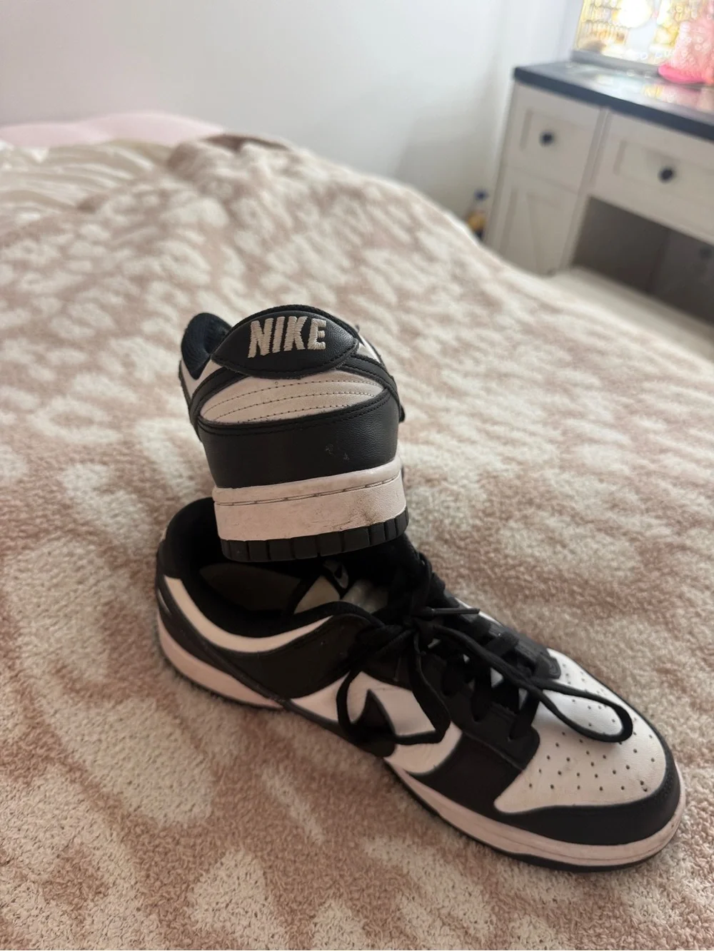 Nike Black and White Low-Top Sneakers